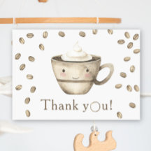 Cafetería Breve Bebé Ducha Gracias