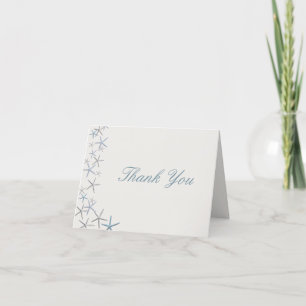 Tarjeta De Agradecimiento Caída de las Estrellas del Mar Boda Ocasión Gracia