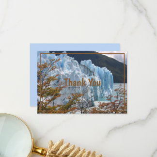 Tarjeta De Agradecimiento Caída en el Glaciar Perito Moreno, Argentina