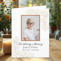 Caída Maple Leaves Funeral Wake Memorial Solidarid