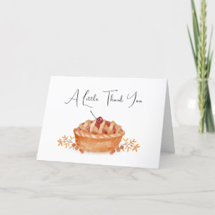 Tarjeta De Agradecimiento Caída Rusa Pequeña Cutie Pie Cherry Baby Shower