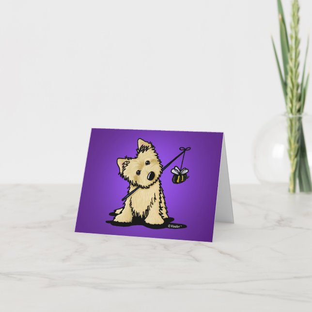 Tarjeta De Agradecimiento Cairn Terrier Beekeeper (Anverso)