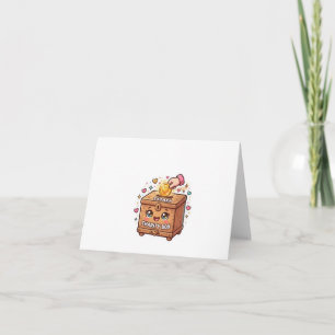 Tarjeta De Agradecimiento Caja de Sadaka marroquí islámica Kawaii linda