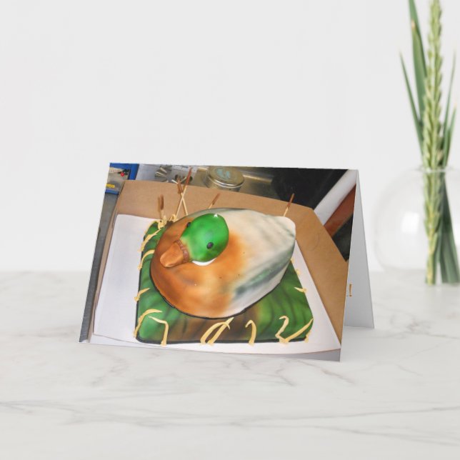 Tarjeta de agradecimiento "Cakefowl" (Anverso)