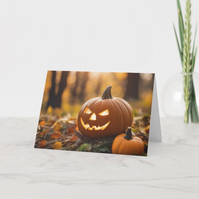 Tarjeta De Agradecimiento Calabaza (Anverso)