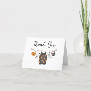 Tarjeta De Agradecimiento Calabaza de Little Boo Halloween