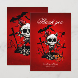 Tarjeta De Agradecimiento Calabaza Mágica y Diversión Humana.