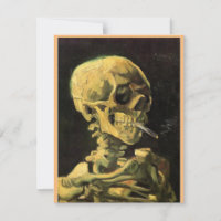 Calavera de esqueleto, Cigarrillo en llamas, Van G