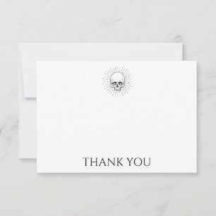 Tarjeta De Agradecimiento Calavera personalizada