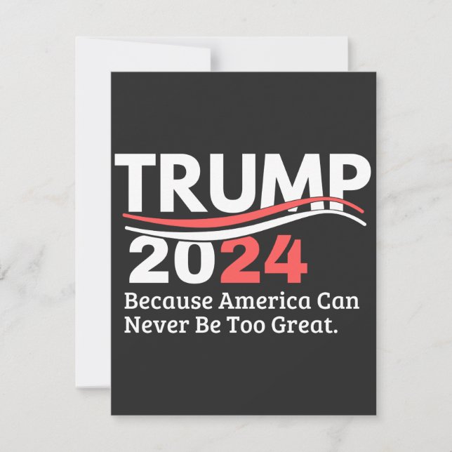 Tarjeta De Agradecimiento calcomanía trump 2024 (Anverso)