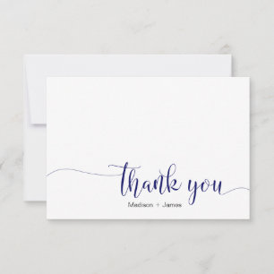 Tarjeta De Agradecimiento Caligrafía Personalizada Gracias conjunto Notecard