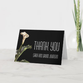 Tarjeta De Agradecimiento Calla Lily Modern Floral Gracias
