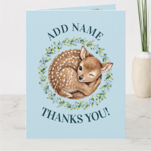 Tarjeta De Agradecimiento Cama circular de flores de animal descarado-Criatu