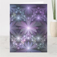Cama de flores arte abstracto fractal brillante de