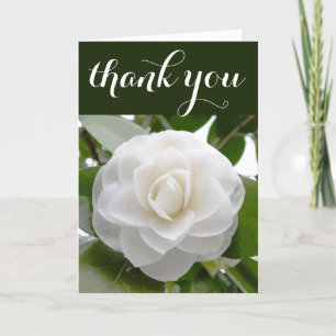 Tarjeta De Agradecimiento Camila Blanca Acuarela Fina Gracias