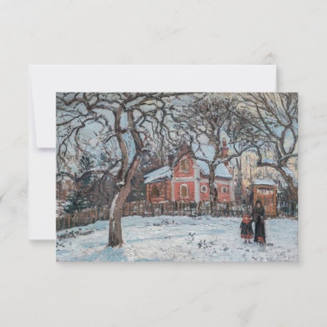 Tarjeta De Agradecimiento Camille Pissarro - Chataigniers a Louvecienne (Anverso)