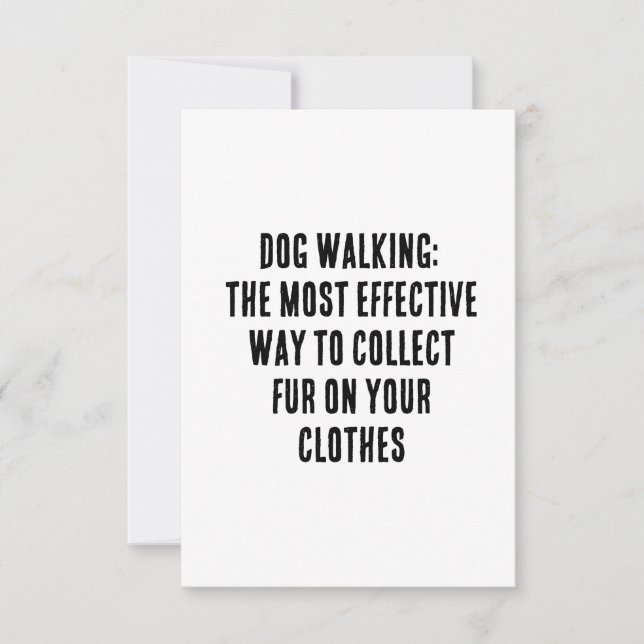 Tarjeta De Agradecimiento Caminata de perros: la forma más efectiva de recog (Anverso)
