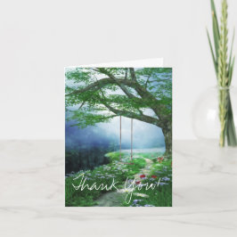 TARJETA DE AGRADECIMIENTO CAMINO A FOREVER WOODLAND STREAM GRACIAS