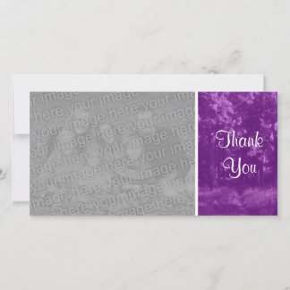 Tarjeta De Agradecimiento Camino de Woodland - Gracias - Púrpura
