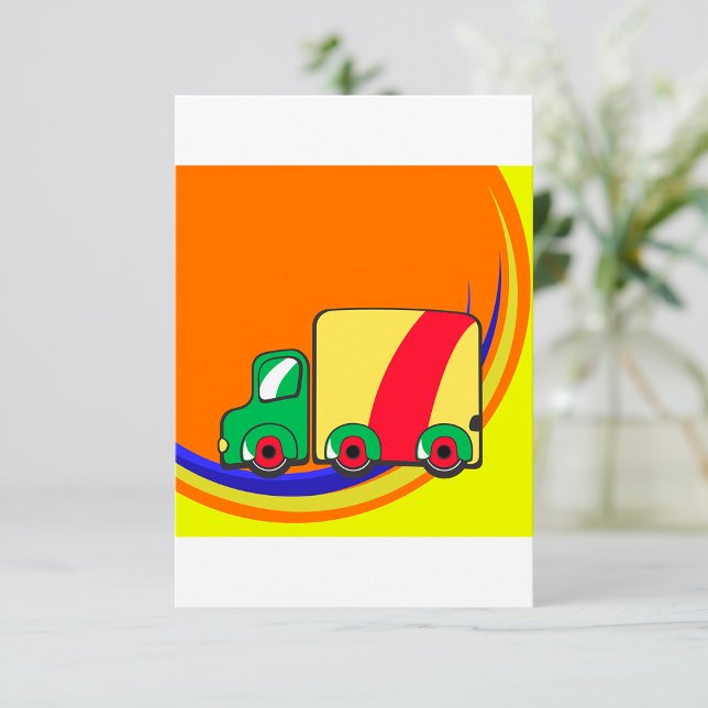 Tarjeta De Agradecimiento Camión colorido (Subido por el creador)