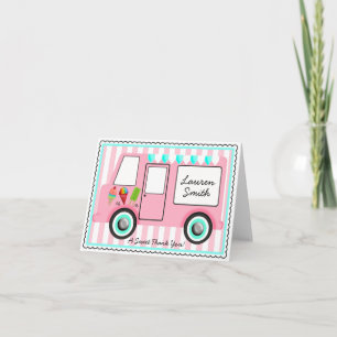 Tarjeta De Agradecimiento Camión del helado