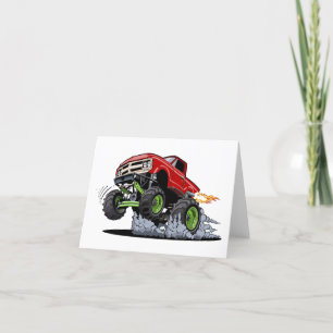 Tarjeta De Agradecimiento camión monstruo personalizado