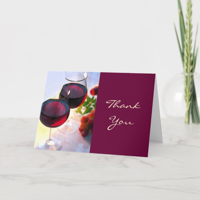 Tarjeta De Agradecimiento Camisas Rojas por la tarde gracias (Anverso)