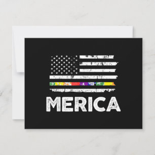 Tarjeta De Agradecimiento Camiseta de la bandera estadounidense de orgullo L