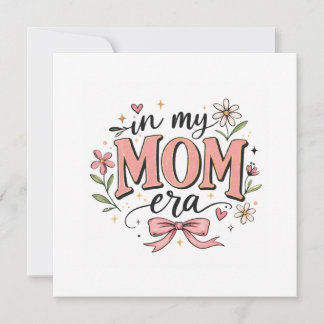 Tarjeta De Agradecimiento Camiseta de moda del Día de la Madre de la época d
