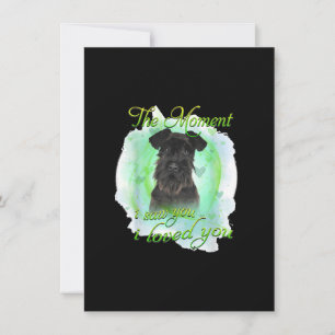 Tarjeta De Agradecimiento Camiseta de perro Schnauzer - Te Amé