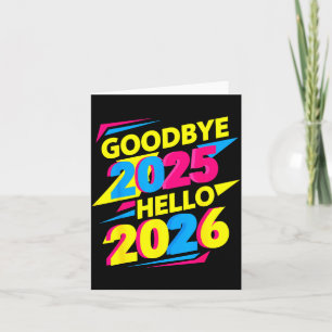 Tarjeta De Agradecimiento Camisetas de Año Nuevo Familiares a Juego 2025, Di