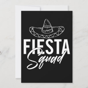 Tarjeta De Agradecimiento Camisetas de Fiesta Squad Fiesta Despedida de Solt