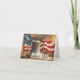 Tarjeta De Agradecimiento Campana de la Libertad Arte para la Celebración de