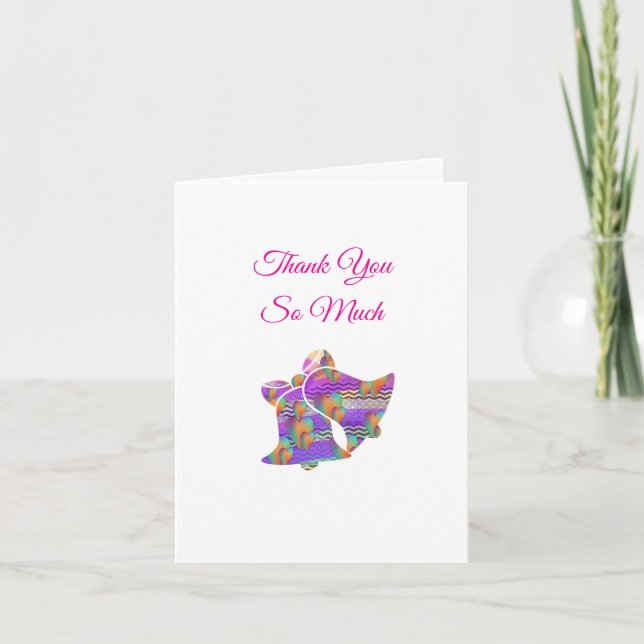 Tarjeta de agradecimiento Campanas de boda (Anverso)