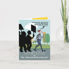 Tarjeta De Agradecimiento "Campeón familiar: ¡Feliz Día de la Madre!