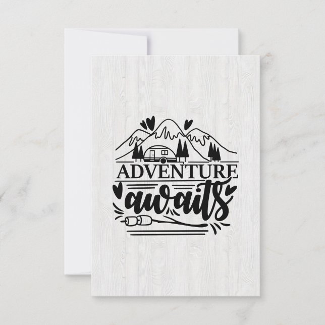 Tarjeta De Agradecimiento Camper Gift Adventure (Anverso)