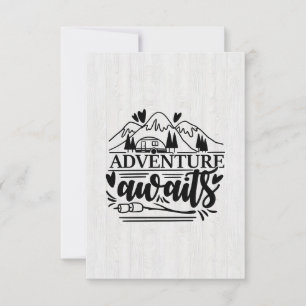 Tarjeta De Agradecimiento Camper Gift Adventure