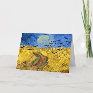 Tarjeta De Agradecimiento Campos de trigo de Van Gogh pintura impresionista