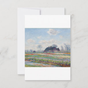 Tarjeta De Agradecimiento Campos de tulipán en Sassenheim por Claude Monet
