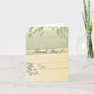 Tarjeta De Agradecimiento Campos de Verano Gracias