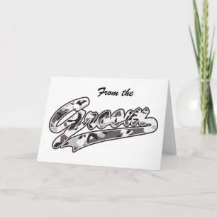 Tarjeta De Agradecimiento Camuflaje militar de Groom