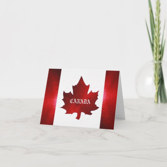 Tarjeta De Agradecimiento canadá (Anverso)