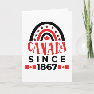 Tarjeta De Agradecimiento Canadá desde 1867