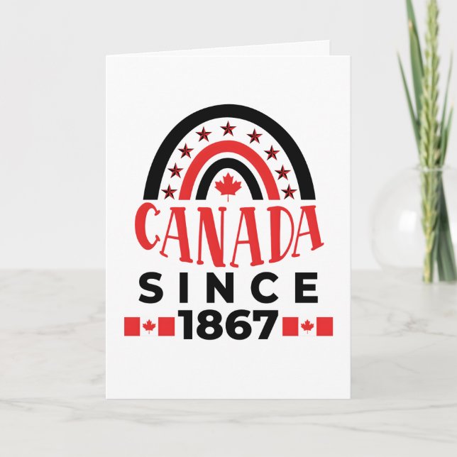 Tarjeta De Agradecimiento Canadá desde 1867 (Anverso)