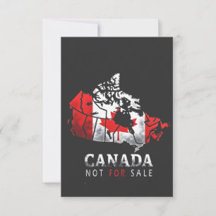 Tarjeta De Agradecimiento Canadá no está a la venta, es gracioso que Trump A