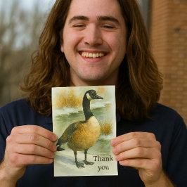 Tarjeta De Agradecimiento Canadian Goose Wildlife