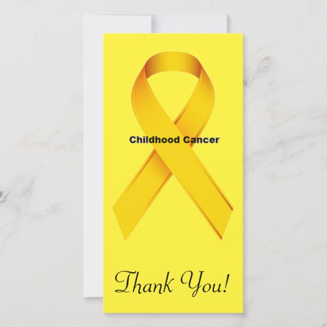 Tarjeta De Agradecimiento Cáncer de la niñez (Anverso)