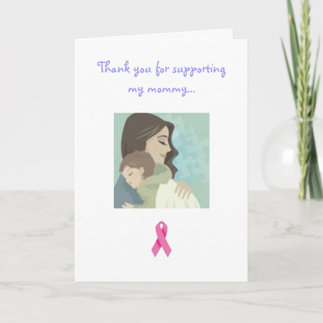 Tarjeta De Agradecimiento cáncer de mama (Anverso)