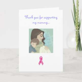 Tarjeta De Agradecimiento cáncer de mama