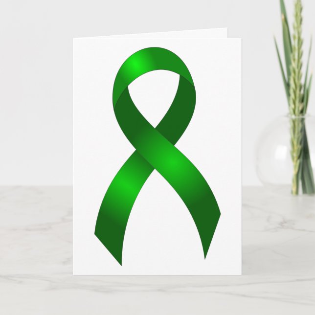 Tarjeta De Agradecimiento Cáncer de riñón | Cáncer de hígado | Cinta verde (Anverso)